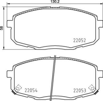 Гальмівні колодки дискові BREMBO P 30 099