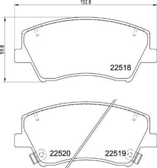 Гальмівні колодки дискові BREMBO P 30 107