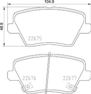 Гальмівні колодки дискові BREMBO P 30 109