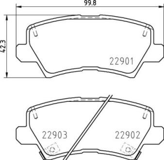 Гальмівні колодки дискові BREMBO P 30 111