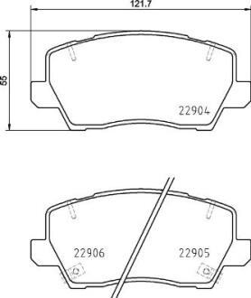 Гальмівні колодки дискові BREMBO P 30 114