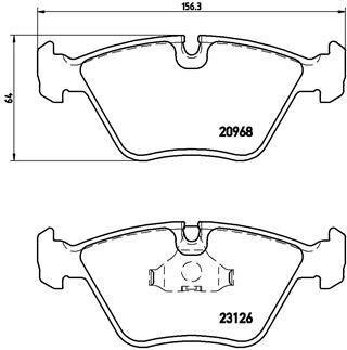 Гальмівні колодки, дискові BREMBO P 36 007