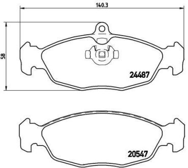 Гальмівні колодки, дискові BREMBO P 36 017