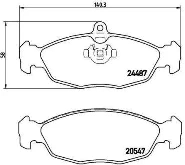 Гальмівні колодки, дискові BREMBO P 36 017