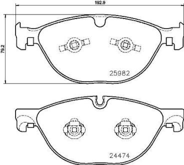 Гальмівні колодки дискові BREMBO P 36 029