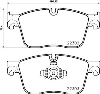 Комплект гальмівних колодок з 4 шт. дисків BREMBO P 36 031