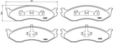 Гальмівні колодки дискові BREMBO P 37 004