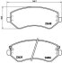 Колодки гальмiвнi переднi Chrysler Voyager III 01- Jeep Cherokee (KJ) 01- BREMBO P 37 007 (фото 1)