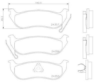 Гальмівні колодки дискові BREMBO P 37 009