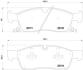 Комплект гальмівних колодок з 4 шт. дисків BREMBO P 37 017 (фото 1)