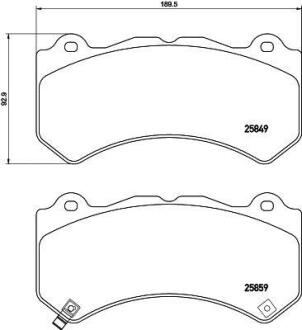Гальмівні колодки дискові BREMBO P 37 018