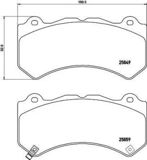 Гальмівні колодки дискові BREMBO P 37 018