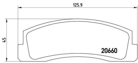 Гальмівні колодки дискові BREMBO P 41 002
