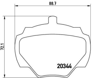 Гальмівні колодки дискові BREMBO P 44 001