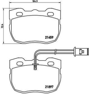 Гальмівні колодки дискові BREMBO P 44 004