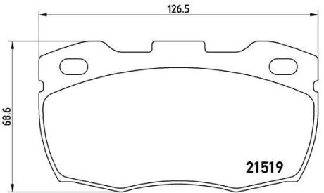Гальмівні колодки дискові BREMBO P 44 005