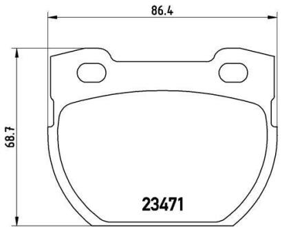 Гальмівні колодки BREMBO P 44 006