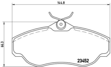 Гальмівні колодки дискові BREMBO P 44 008