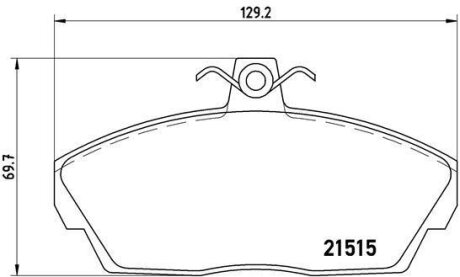 Колодки тормозные LAND ROVER FREELANDER 98-06 1.8-2.5/2.0 DIESEL перед. BREMBO P 44 010