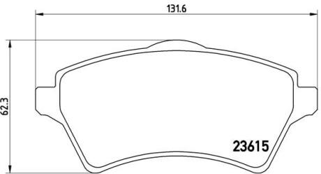 Гальмівні колодки дискові BREMBO P 44 011