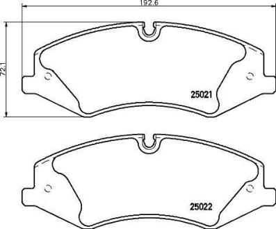 Гальмівні колодки дискові BREMBO P44024