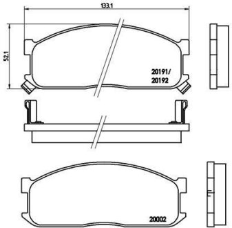 Гальмівні колодки, дискові BREMBO P 49 010