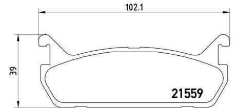 Гальмівні колодки, дискові BREMBO P 49 015