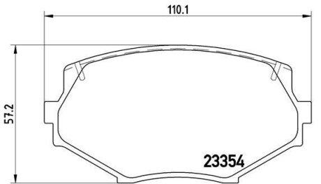 Гальмівні колодки, дискові BREMBO P 49 020
