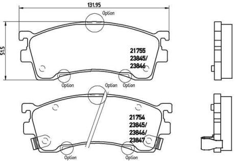 Гальмівні колодки дискові BREMBO P 49 023