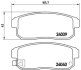 Колодки тормозные MAZDA RX 8 03-12 2.6 задн. BREMBO P 49 035 (фото 1)