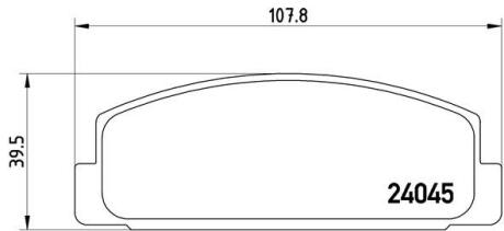 Комплект гальмівних колодок з 4 шт. дисків BREMBO P 49 036