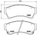 Колодки тормозные MAZDA 6 07- 1.8-2.5/2.0-2.2 DIESEL перед. BREMBO P 49 039 (фото 1)
