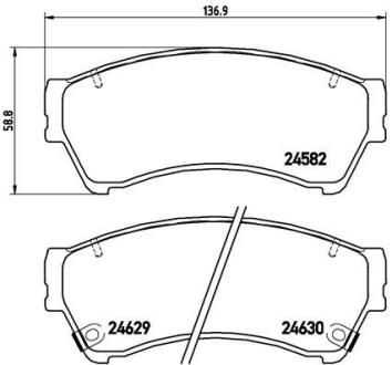 Гальмівні колодки дискові BREMBO P 49 039