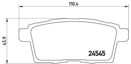 Комплект гальмівних колодок з 4 шт. дисків BREMBO P 49 041