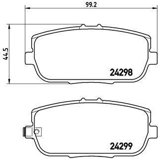 Гальмівні колодки дискові BREMBO P 49 044