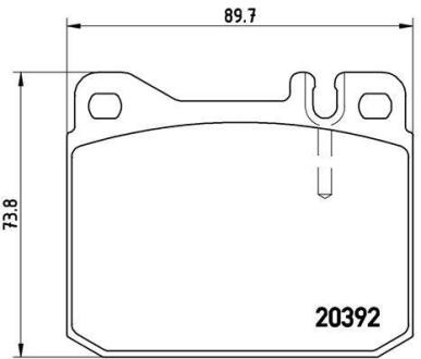 Гальмівні колодки дискові BREMBO P 50 002