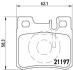 Гальмівні колодки задні MERCEDES-BENZ BREMBO P 50 009 (фото 1)