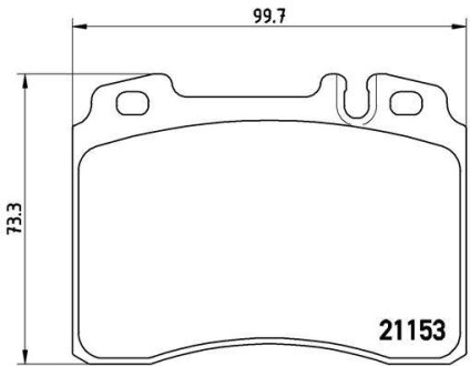 Гальмівні колодки, дискові BREMBO P 50 010