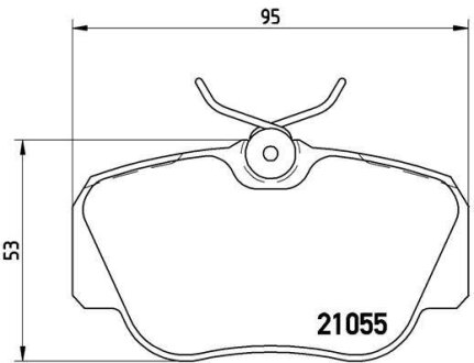 Гальмiвнi колодки, к-кт. (Колодки тормозные дисковые, к-кт.) BREMBO P 50 011