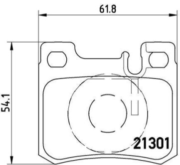 Гальмівні колодки, дискові BREMBO P 50 012