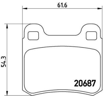 Гальмівні колодки дискові BREMBO P 50 013