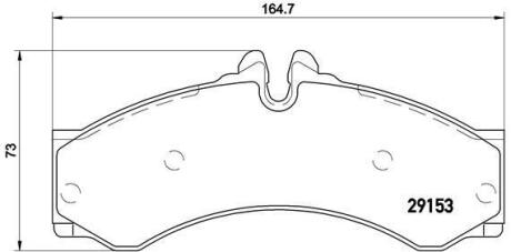 Колодки тормозные BREMBO P 50 028