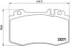 Комплект гальмівних колодок з 4 шт. дисків BREMBO P 50 041 (фото 1)