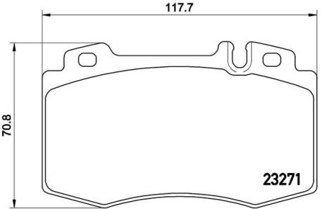 Комплект гальмівних колодок з 4 шт. дисків BREMBO P 50 041