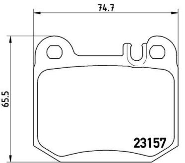 Комплект гальмівних колодок з 4 шт. дисків BREMBO P 50 043