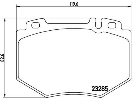 Комплект гальмівних колодок BREMBO P 50 048