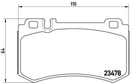 Гальмівні колодки дискові BREMBO P 50 061