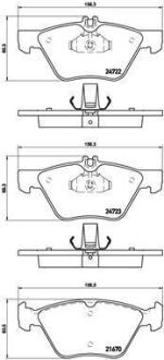 Гальмівні колодки BREMBO P 50 075