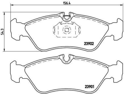 Комплект гальмівних колодок з 4 шт. дисків BREMBO P 50 082