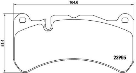 Гальмівні колодки дискові BREMBO P50092